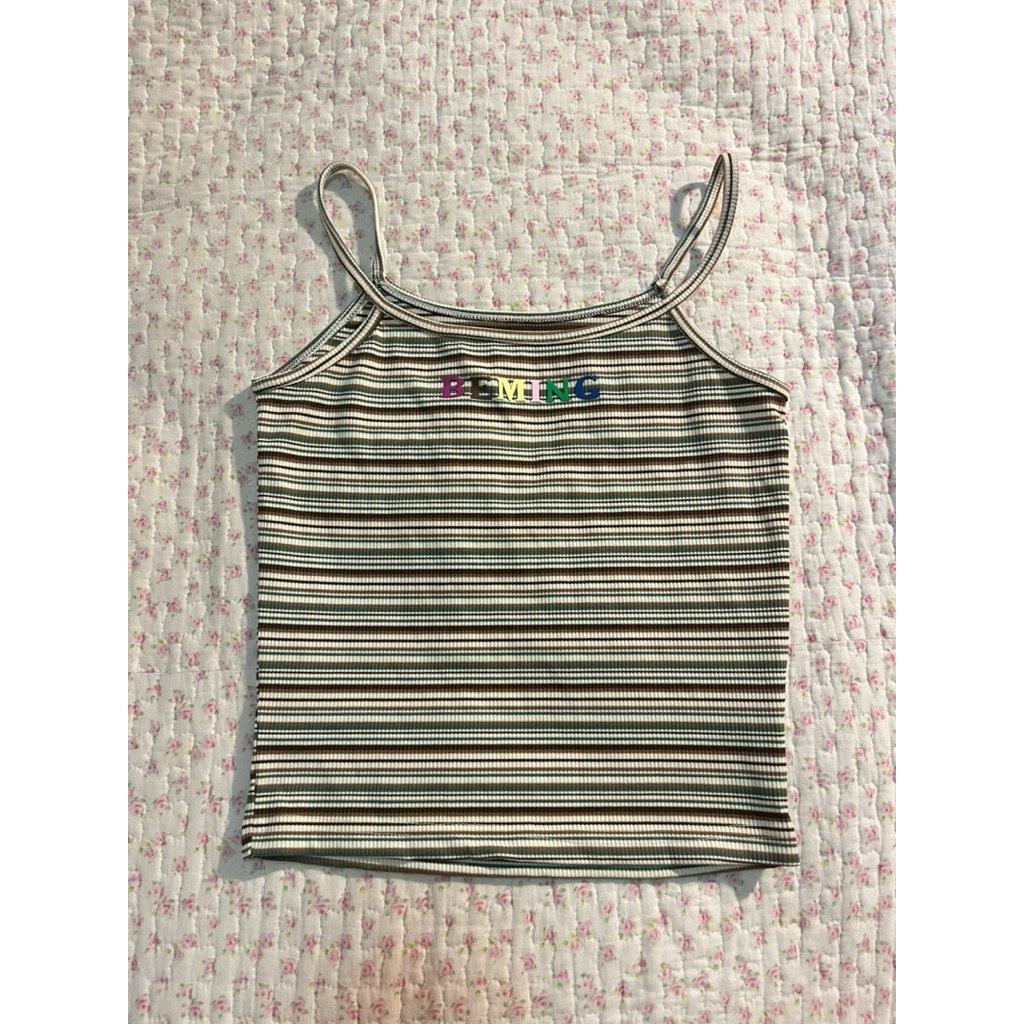 used ส่งต่อเสื้อสายเดี่ยว beming bkk | Beming pop tank size M