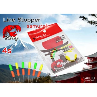 ไลน์สต๊อปเปอร์ Line Stopper 4s สำหรับสายตกกุ้งบ่อ ขนาดเล็กสุด 3s 4s แบบ 2 ชั้น หนึบ แน่น (มีสินค้าพร้อมส่งในไทย)