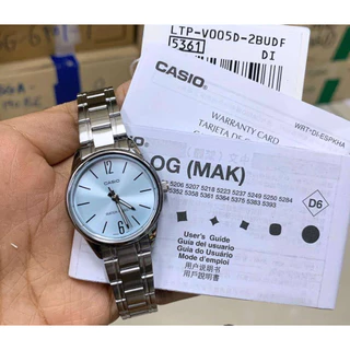 casio ของแท้ประกันศูนย์ นาฬิกาคาสิโอ ผู้หญิง รุ่น LTP-V005D LTP-V005L / SMILEYTIME ขายแต่ของแท้ ประกันศูนย์cmg/c-thong