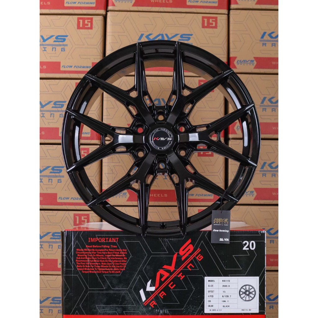 ล้อแม็กซ์ KAYS K6115  9*20นิ้ว 6รู  139.7