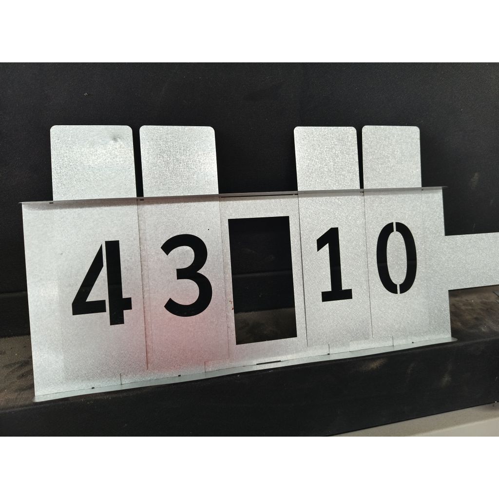 บล๊อคเหล็กพ่นสีแบบสอดเปลี่ยนสลับเลขได้ 0-9 - รูปที่ 4