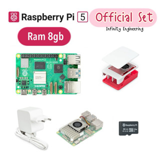 Raspberry Pi 5 ram 8gb Official Kit ล็อตใหม่ล่าสุด พร้อมส่งจ…
