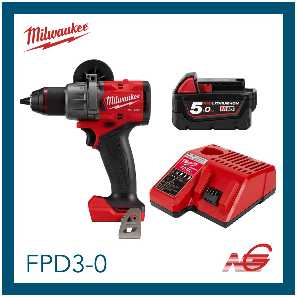 MILWAUKEE สว่านกระแทกไร้สาย 18 โวลต์ M18 FPD3-0