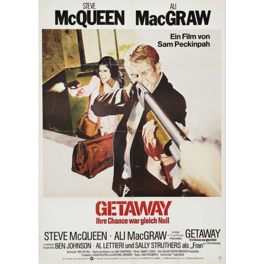 Blu-ray+DVD ปก+สกรีนแผ่น The Getaway (1972) ไอ้ปืนโต