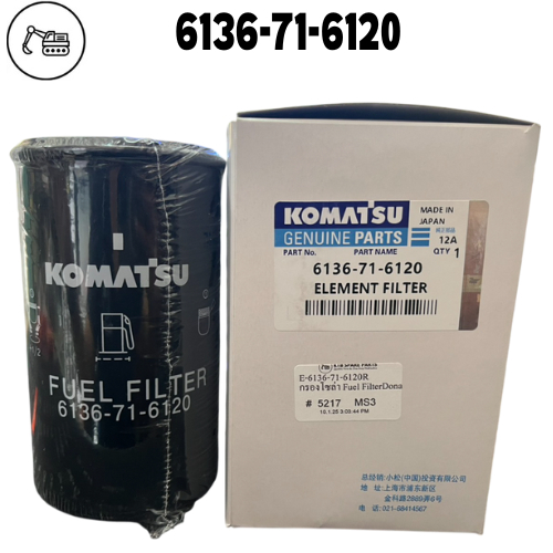 กรองโซล่า PC200-1/5/6 PC100-5/6 PC120-6 ของแท้ 6136-71-6120 Komatsu P550410 SFF 8221 SFF 8220 FC-560
