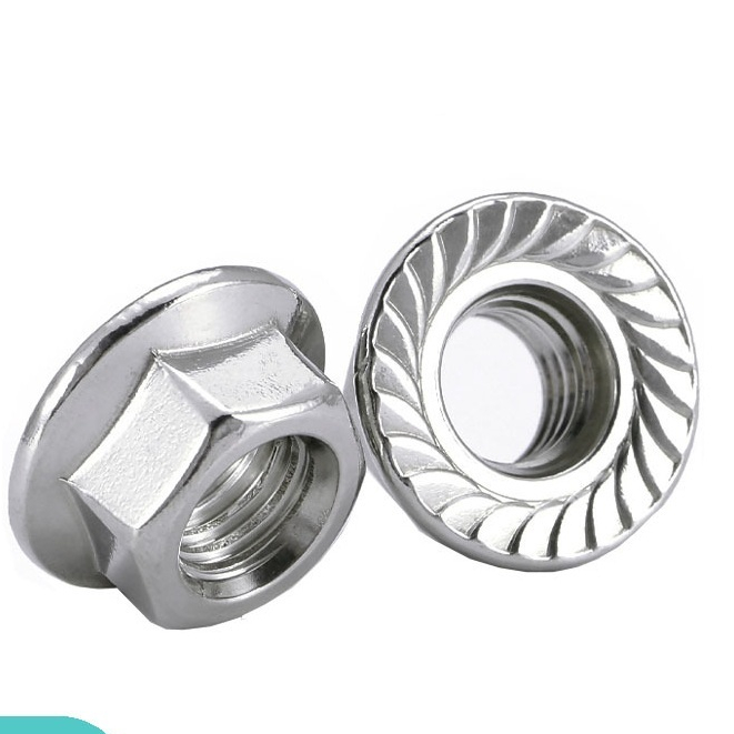 หัวน็อตจานแสตนเลส 304 หัวน๊อตติดแหวน หัวน๊อตมีลาย หัวน๊อตติดจาน - รูปที่ 3