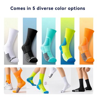 ถุงเท้าฟุตบอล ถุงเท้ากีฬา ซิลิโคน แบบหนา กันลื่น สําหรับผู้ใ…