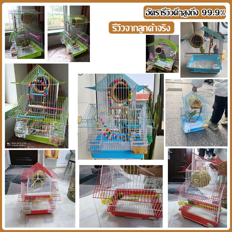 【ซื้อ1แถม8】Cage กรงนก ลวดหนา กรงสัตว์เลี้ยง กรงชูก้า กรงกระรอก พับได้ พกพาสะดวก กรงนกแก้ว กรงนกขนาดใหญ่ - รูปที่ 6