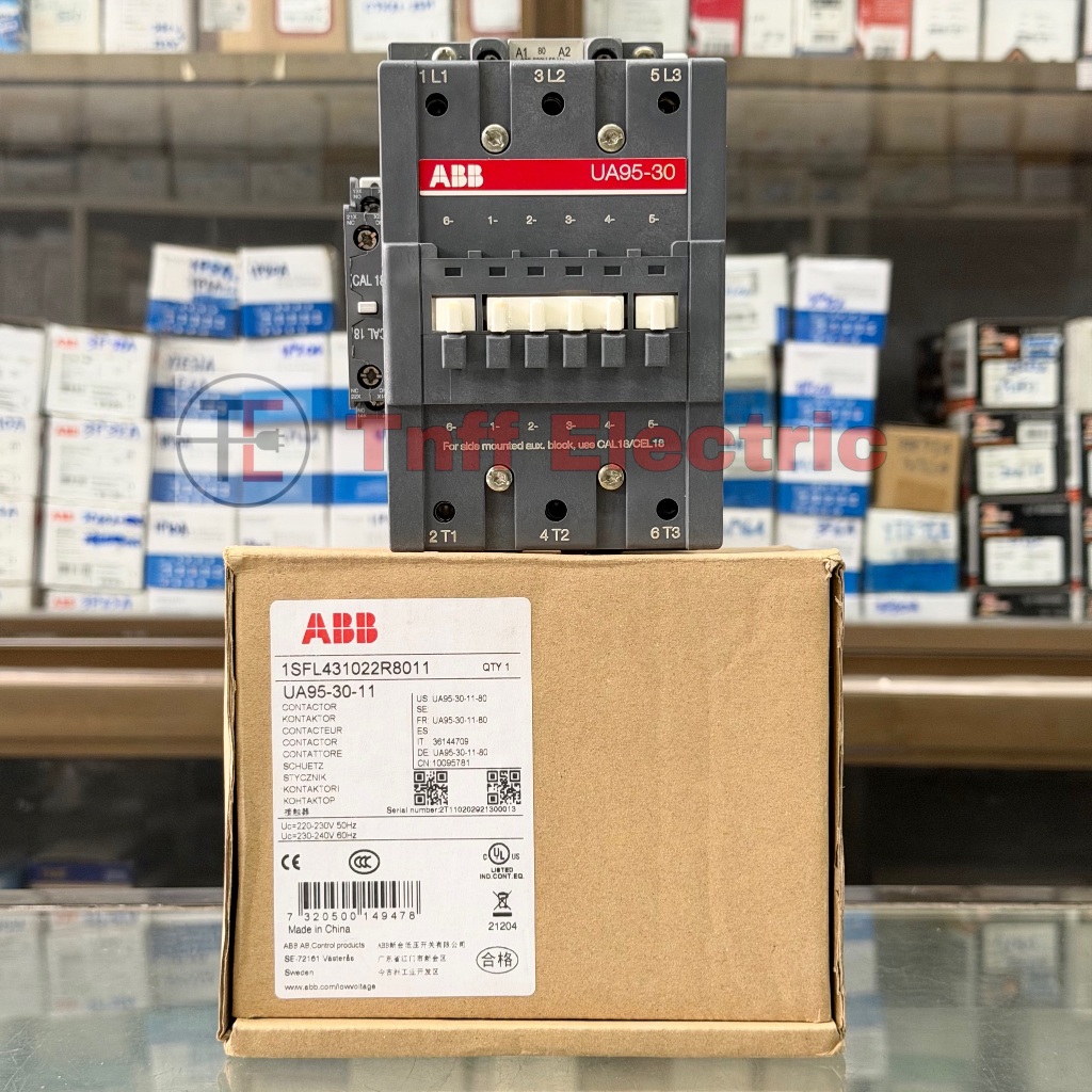 ABB UA95-30-11 (คอยล์ 220VAC) แมกเนติก คอนแทคเตอร์ สำหรับคาปาซิเตอร์