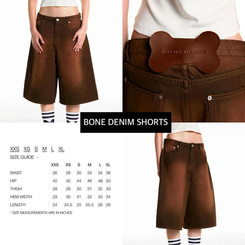 พร้อมส่ง ✅ MATTER MAKERS BONE DENIM SHORTS ของแท้ 100%