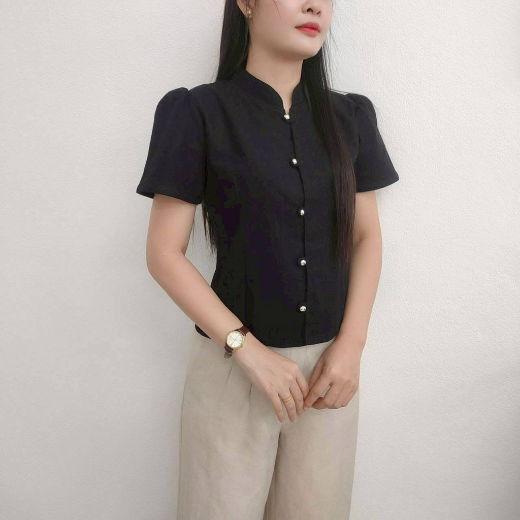 เสื้อพื้นเมืองทรงจิตรลดา แขนสั้น