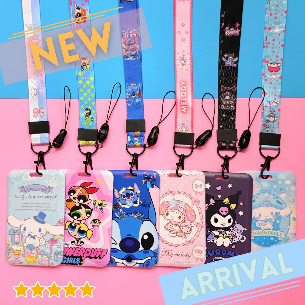 【จัดส่งภายในวันเดียวกัน】ที่ห้อยบัตรการ์ตูน พร้อมสายคล้องคอ ใช้ได้ทั้งนักเรียน-พนักงาน-ป้ายชื่อ แนวตั้ง กรอบ