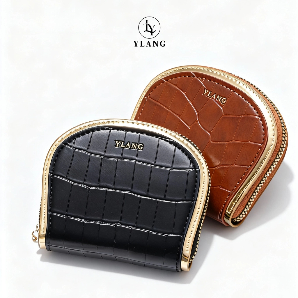 [New]Ylang Hannah Card Holder กระเป๋าสตางค์ หนัง PU ลายหนังจระเข้ สําหรับผู้หญิง ธนบัตร มี11ช่องการใ