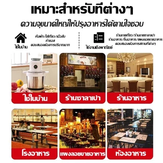 เครื่องบดหมูไฟฟ้า3500W เครื่องบดเนื้อ เครื่องบดอาหารอเนกประสงค์ ความจุ 8/5/3L สแตนเลส304 ชั้นบดเร็วบดละเอียด ถอดล้างง่าย
