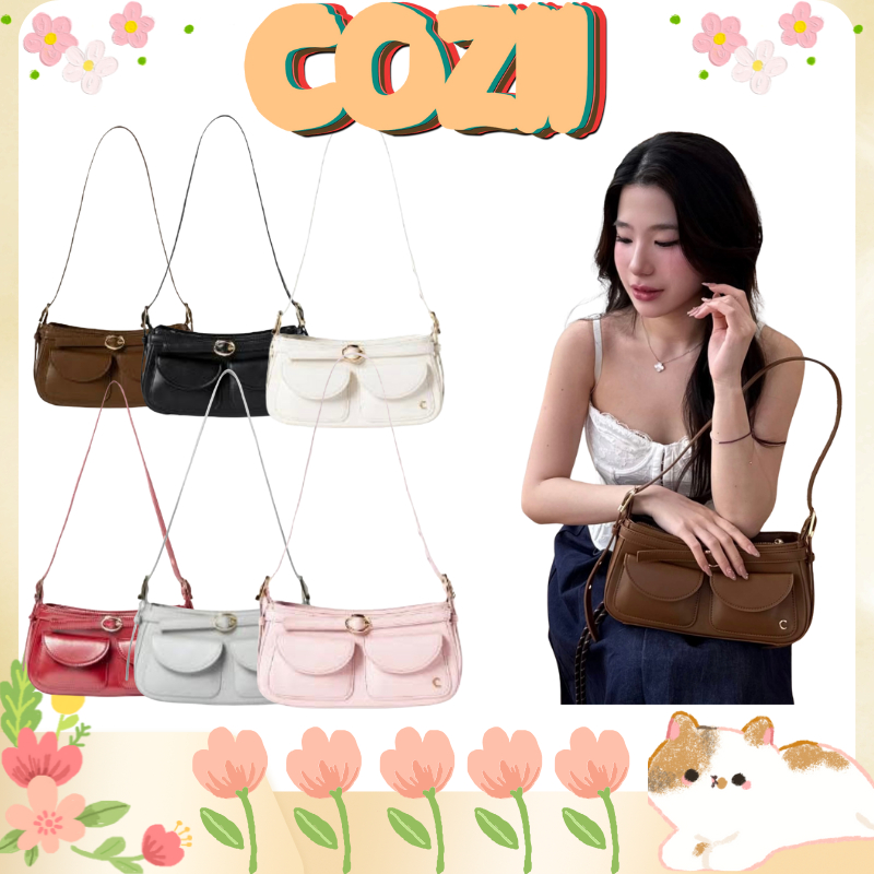 ✨ พร้อมส่ง กระเป๋าแบรนด์ 🔥 100%ของแท้ 👜 COZII bag Alice กระเป๋า official กระเป๋าถือ สะพายข้าง