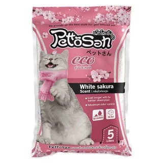 ทรายแมวเพ็ทโตะซัง Pettosan ขนาด 5 ลิตร แบ่งขาย แบบ 1 ถุง และ 3 ถุง