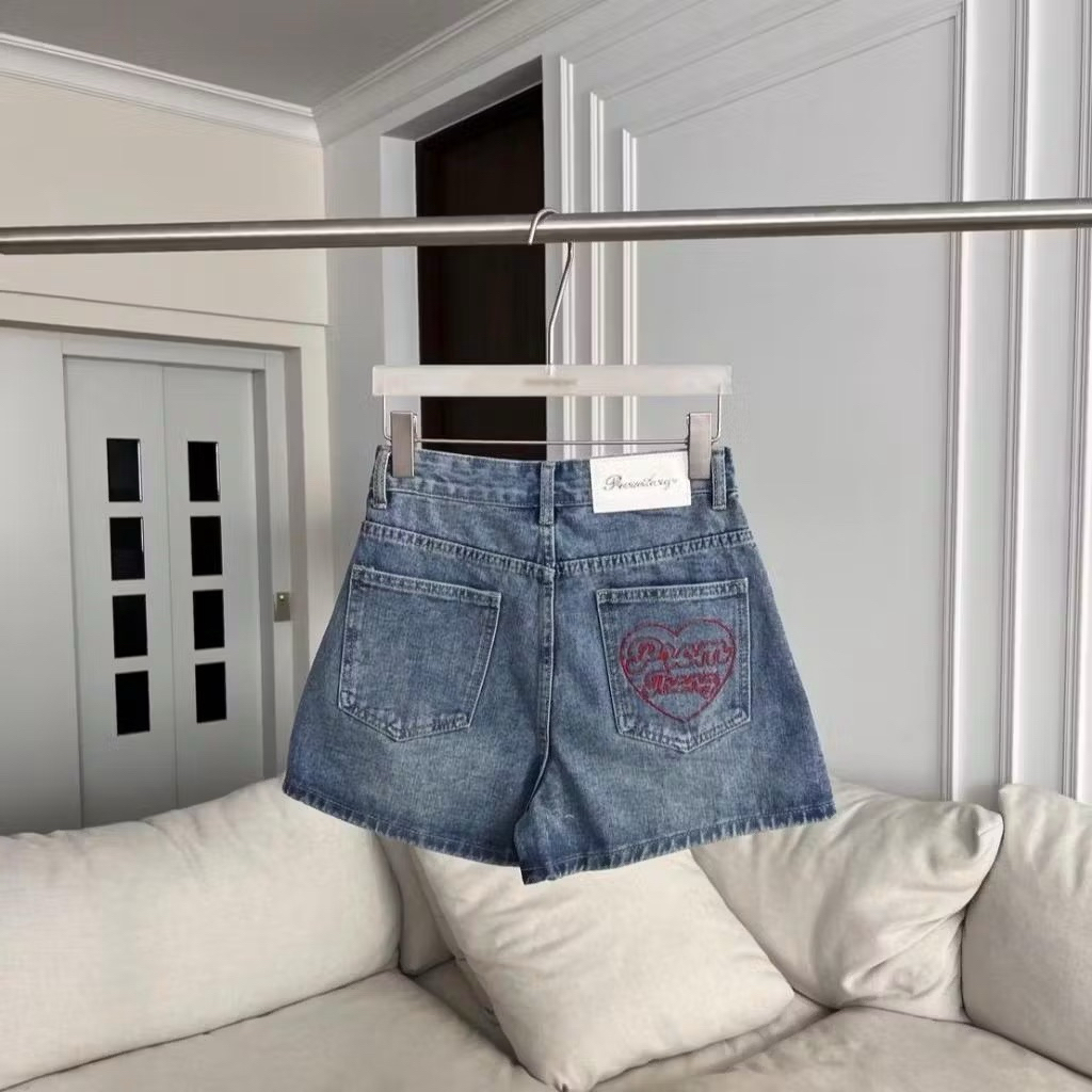 กางเกงขาสั้นPromthong 2XL มือสอง สียีนส์อ่อน