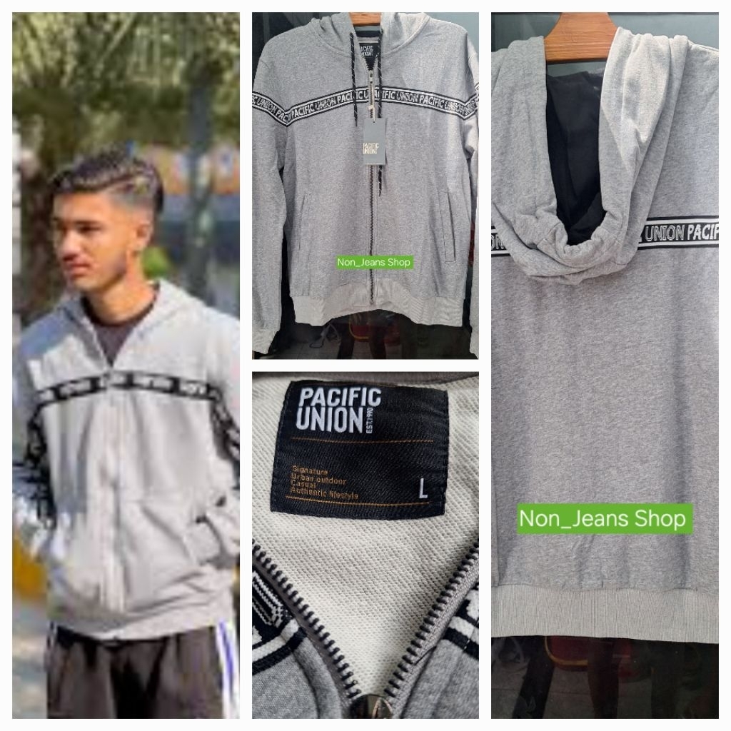 หนาวแล้ว ต้องมี ❄️☃️เสื้อกันหนาวมีฮู้ด แบรนด์ Pacific union แบบสวมสีเขียว 🌲 และสีเทา แบบซิป  (✋หนึ่ง