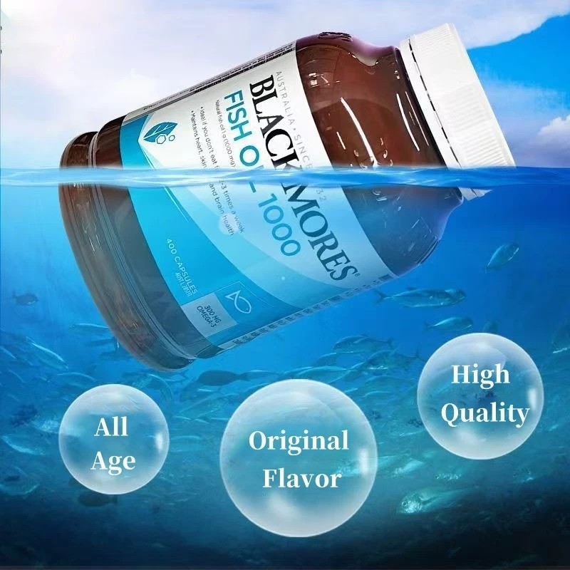Blackmores Odourless FISH OIL 1000mg natural source of omega-3 400 capsules ต้านการอักเสบ  แบล็คมอร์ส โอเมก้า3 น้ำมันปลา - รูปที่ 7