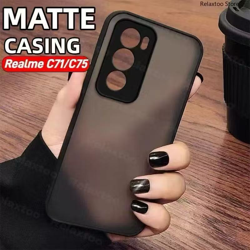 เคสผิวด้าน ตรงรุ่นOppo Realme 14 14X 14T Realme C71 C75 C61 C63 C65 C67 C55 C53 C51 Note50 Note70 C33 C35 C3 เคสกันกล้อง