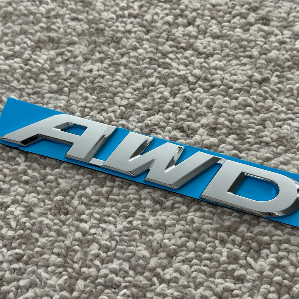โลโก้ AWD ตัวหนังสือฝาท้าย CRV ขนาด 15x2.5cm