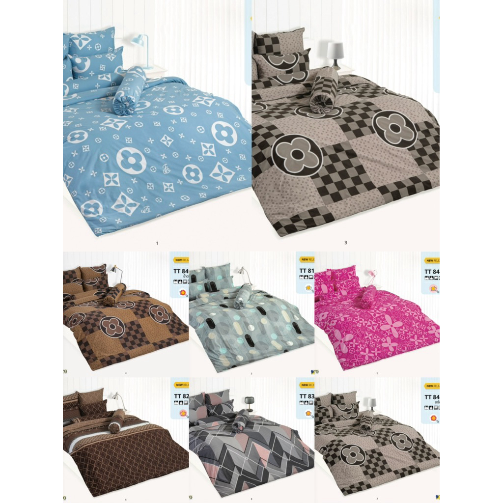 TOTO ผ้าปูที่นอนโตโต้ ลายธรรมดาคลาสสิค(ไม่รวมนวม) ขนาด3.5ฟุต ขนาด5,6ฟุต