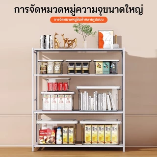 กล่องเก็บของ กล่องพลาสติก กล่องเก็บของมีฝาปิด มีให้เลือก5ขนาด แบบอเนกประสงค์ แรงแบริ่งที่แข็งแกร่ง วัสดุ ชPP