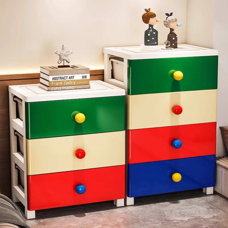 HOT SALES ตู้ตู้ลิ้นชักสีสันสดใสใหม่ 7/6/5/4/3 ชั้น ตู้ลิ้นชักพลาสติก ตู้เก็บของอเนกประสงค์ จัดส่งถึงบ้าน ลิ้นชักสามารถเ