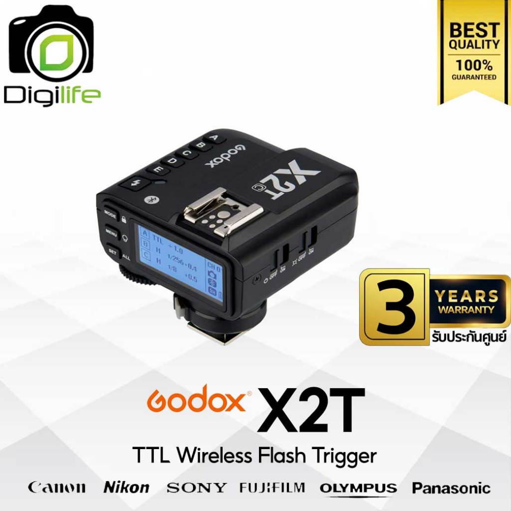Godox Trigger X2T , TTL Wireless Flash Trigger 2.4GHz - รับประกันศูนย์ Godox Thailand 3ปี / Digilife