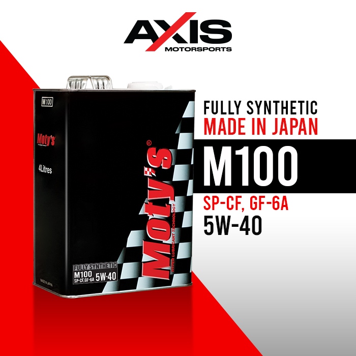 MOTY'S M100 5W-40 น้ำมันเครื่องจากประเทศญี่ปุ่น