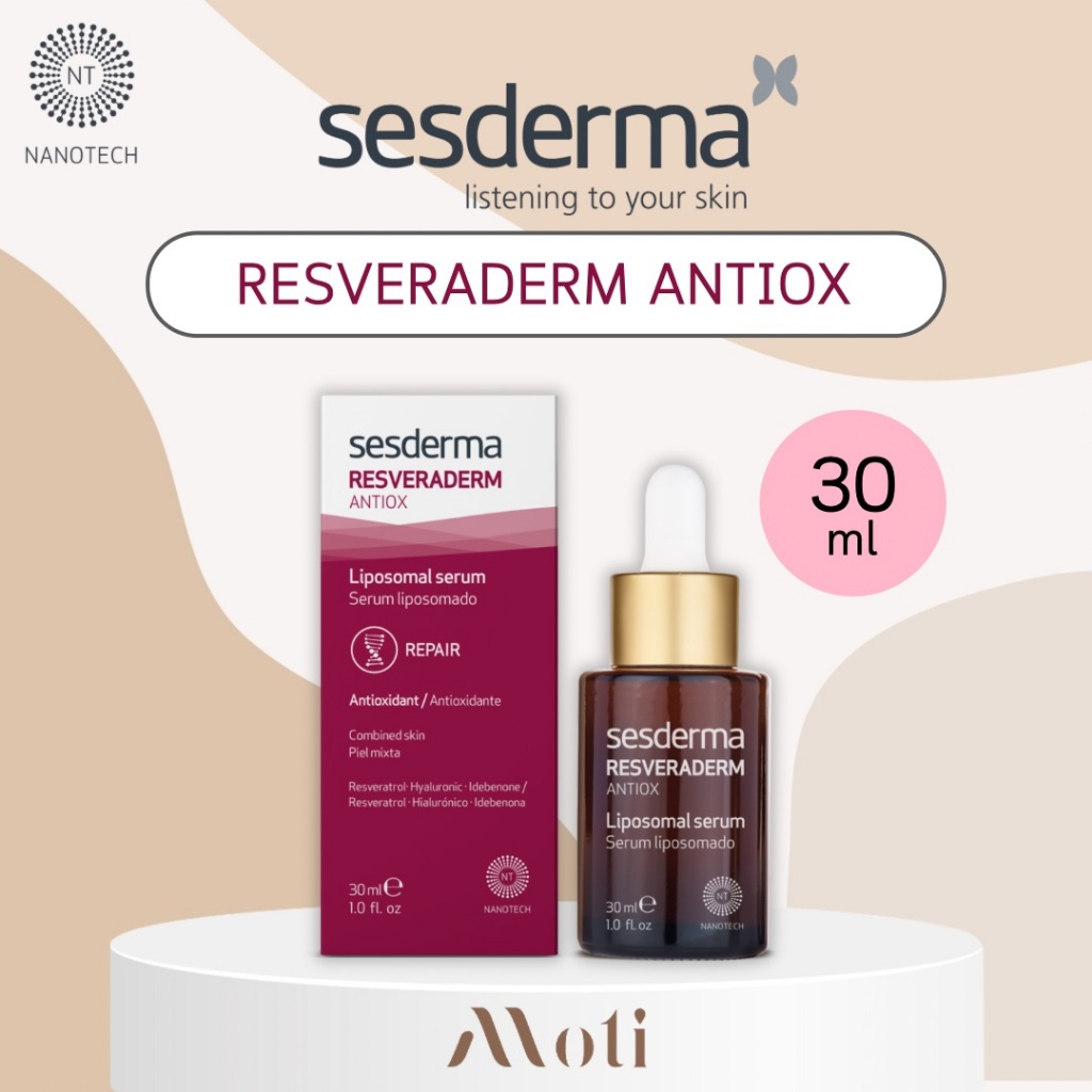 sesderma RESVERADERM ANTIOX LIPOSOMAL SERUM 30ML เซรั่ม Antioxidant + ลดริ้วรอย
