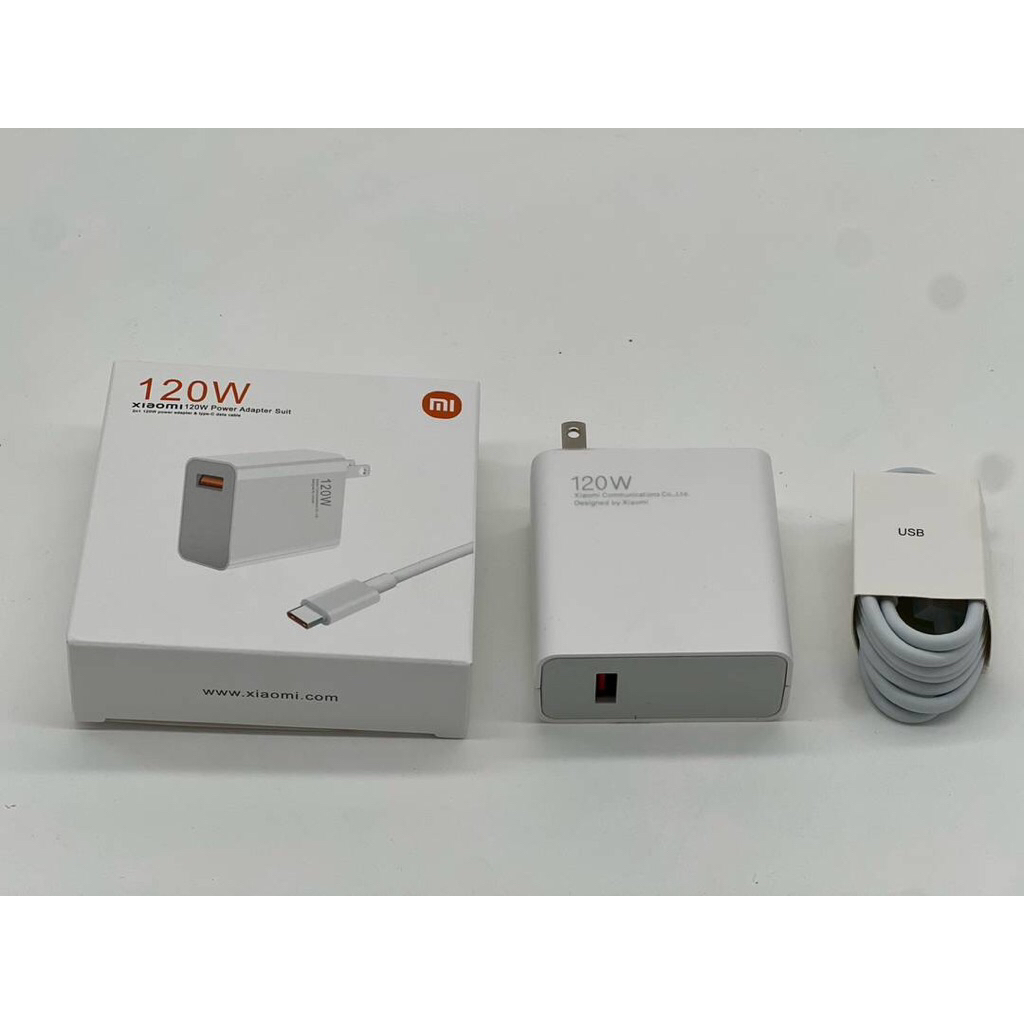 🕎🔥ชุดชาร์จเสียวมี่ 33W-67W-120W[หัวชาร์จ+สายชาร์จ] USB TC รองรับรุ่นXIAOMI Note/Maxรับประกัน1ปี