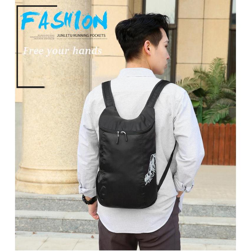 กระเป๋าเป้สะพายหลังพับได้กันน้ำเหมาะสำหรับการเดินทางการไปแคมป์ปิ้งเดินป่ากระเป๋าเป้เดินทางสำหรับกีฬากลางแจ้ง (พร้อม) - รูปที่ 3