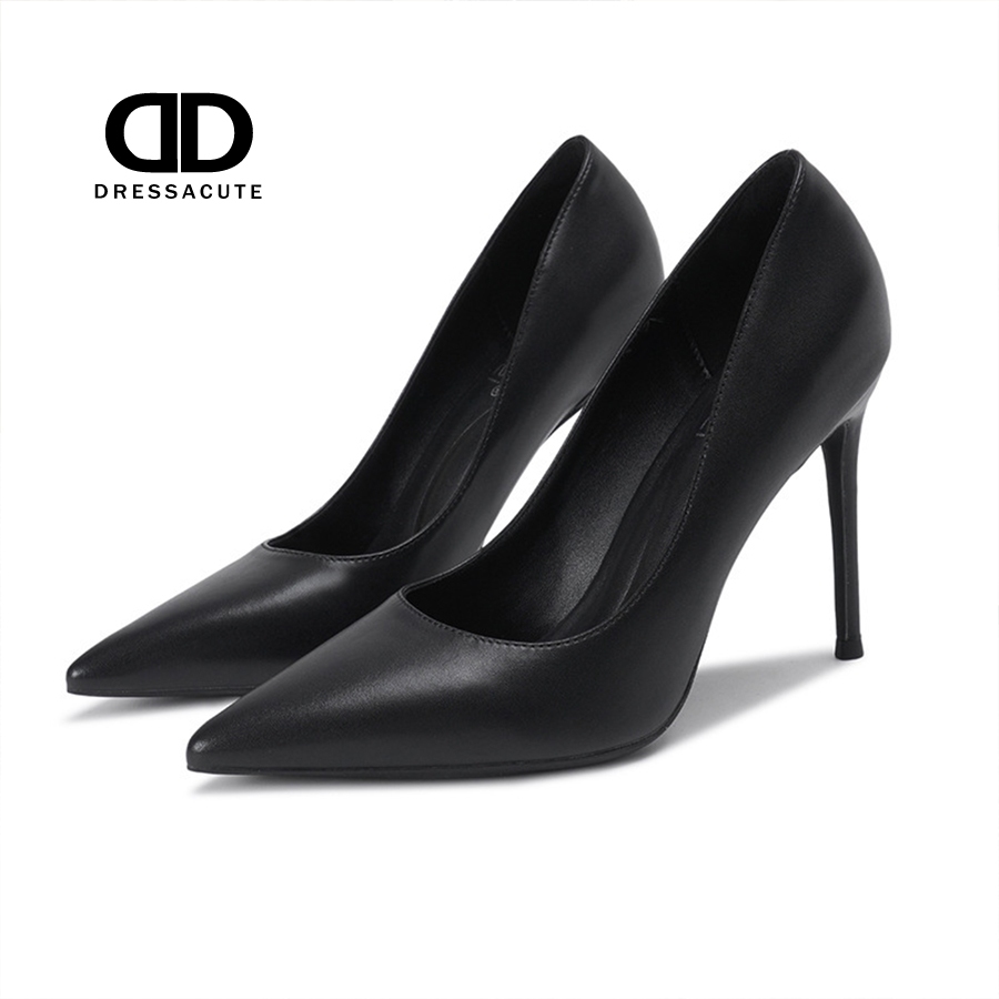 🇹🇭 ส่งจาก กทม. 🇹🇭 มีไซส์ 43 ✨ รองเท้าส้นสูงปลายแหลม หนังนิ่ม ใส่สบาย ดีไซน์คลาสส