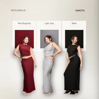 PETCHPLOY - Dakota ชุดเซ็ตที่จริงใจ จับจีนย่นสวยแพง ยืดแต่เก็บทรง หุ่นเซียะ