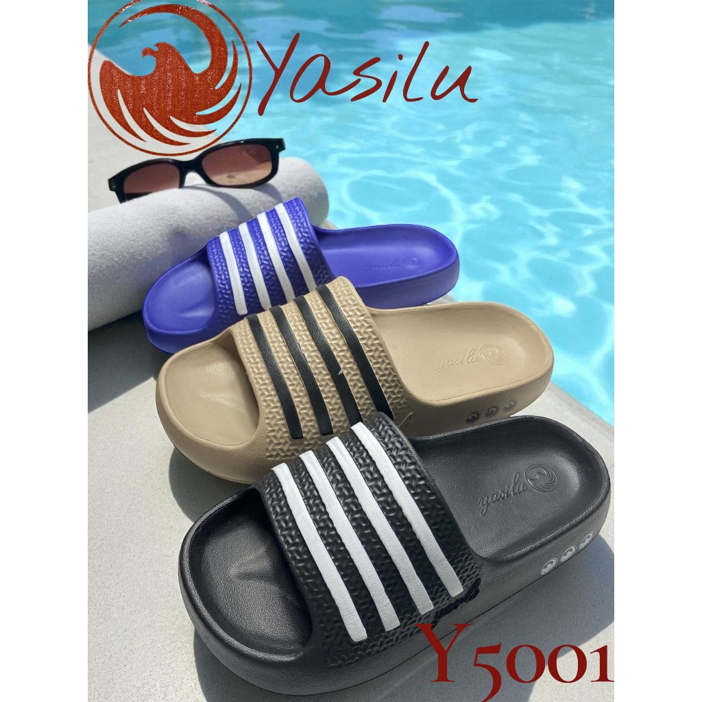 รองเท้าแตะแบบสวมเปิดส้นของyasiluเบานุ่ม*รุ่นYSL5001*สวมใส่สบายเท้าลุยน้ำไม่