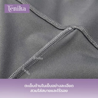 TENIKA กางเกงโยคะ กางเกงขาสั้นสําหรับสตรี เอวสูง พิลาทิส สำหรับผู้หญิง กางเกงฟิตเนส
