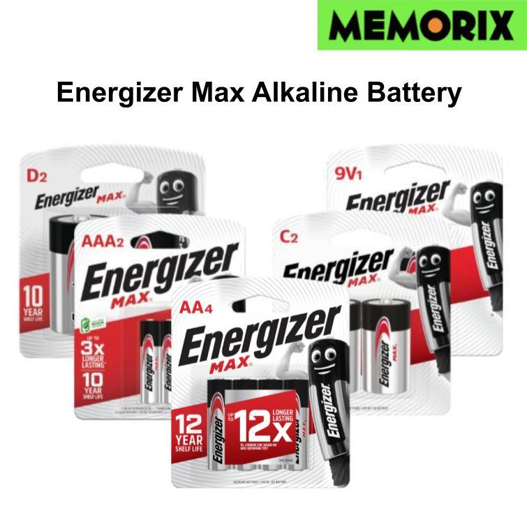 ถูกที่สุด ของแท้ Original Energizer Max Alkaline Battery 9V., AA, AAA  Pack2, 4, 8, 12 ก้อน