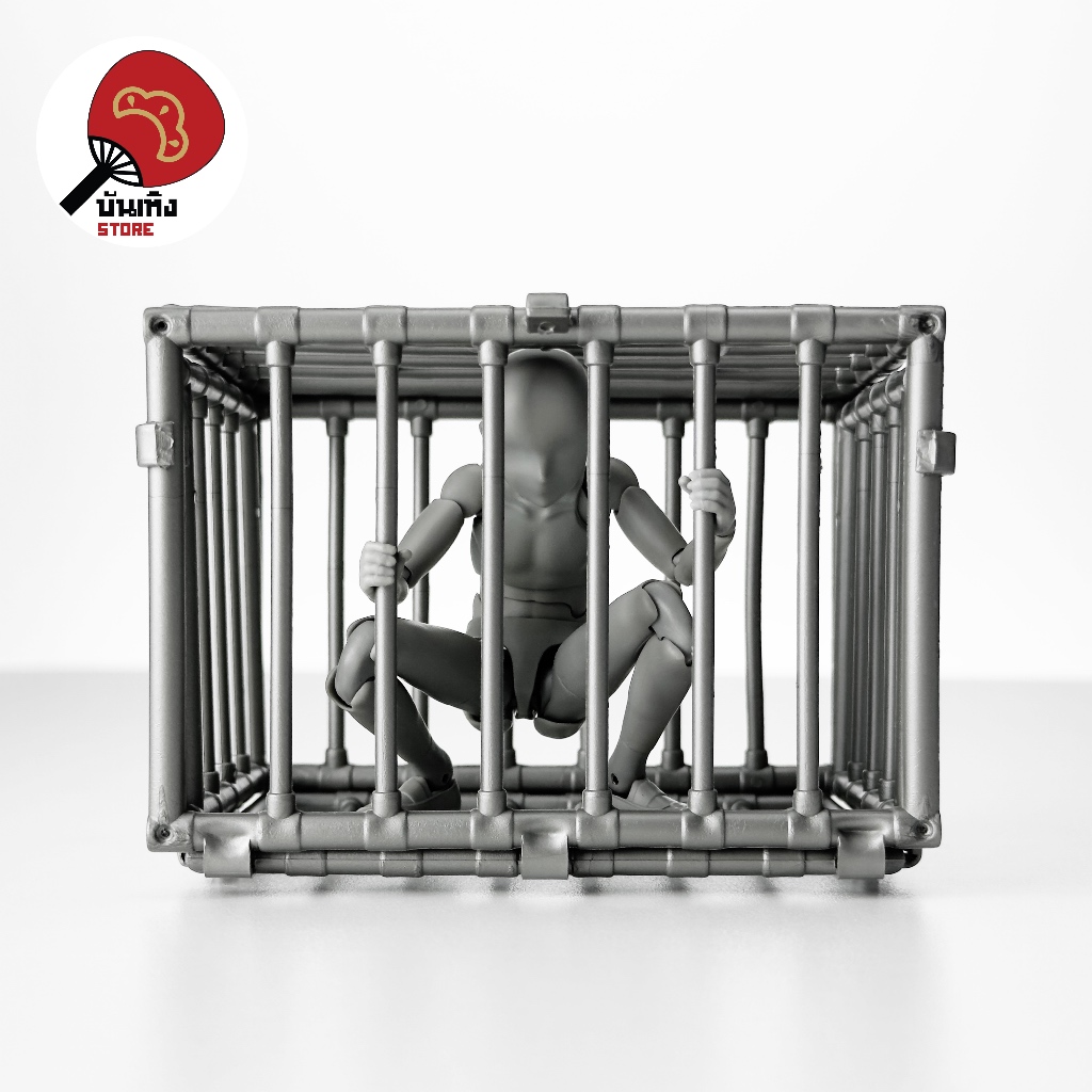 (พร้อมส่ง) Miniature / Prop ของจิ๋ว ของประกอบฉาก - Metal Cage กรงเหล็กจิ๋วดุๆ