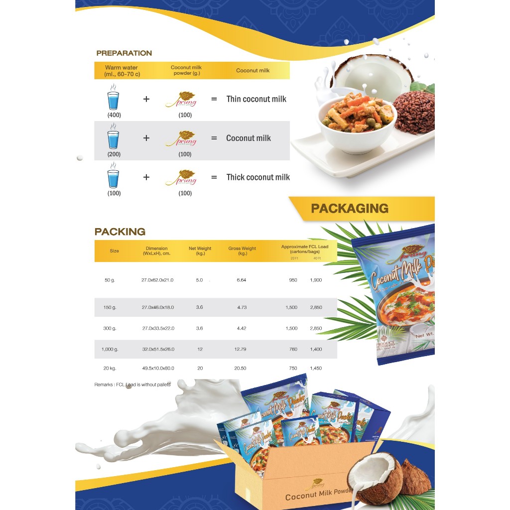 กะทิผงตรา ปรุง (Prung) ขนาด 300 กรัม - รูปที่ 5