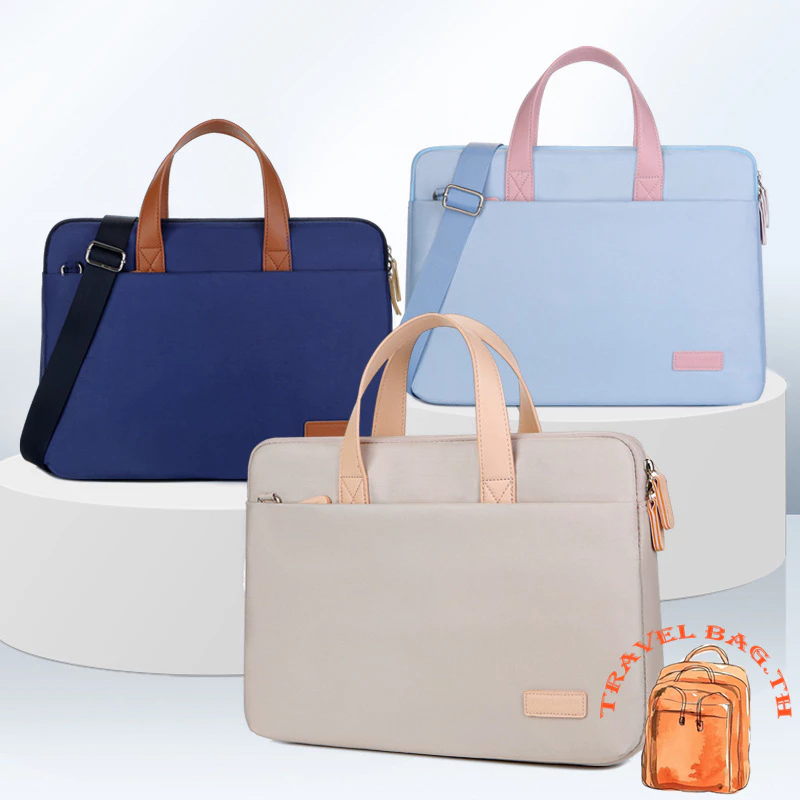 🎒กระเป๋าโน้ตบุ๊ก ป้องกันน้ำ กันกระแทก กันรอยขีดข่วน แบบสะพายข้าง/ถือได้ มี 2 ขนาด: 14 และ 15.6 นิ้ว