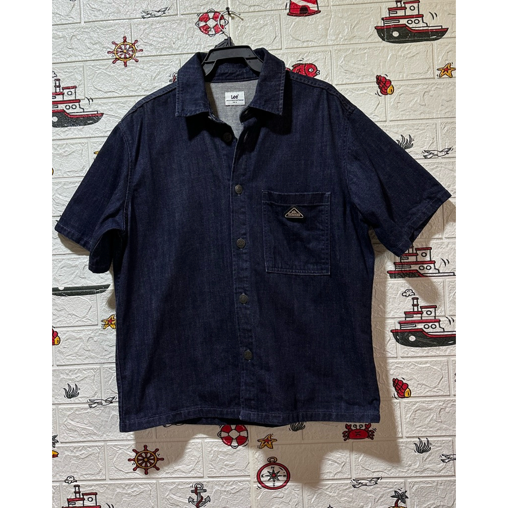 เสื้อยีนส์แขนสั้น Lee แท้💯
