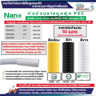 (ราคาต่อ10เมตร ตัดยาวต่อเนื่อง) nano เฟล็ก ลูกฟูก มาตรฐาน นิ…