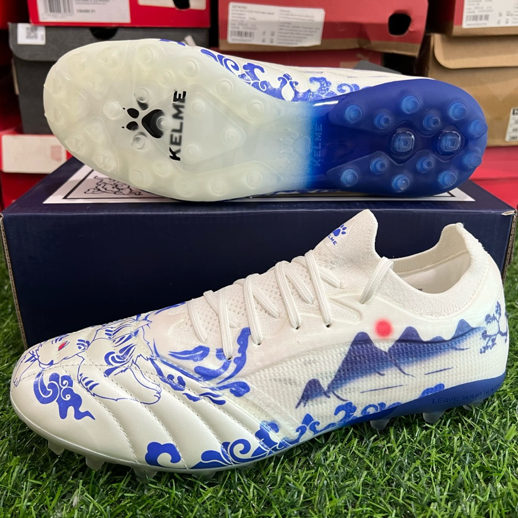 สตั๊ด รองเท้าฟุตบอล (เคลเม่) Kelme X TLSS Limited MG ตัวท๊อป หนังจิงโจ้