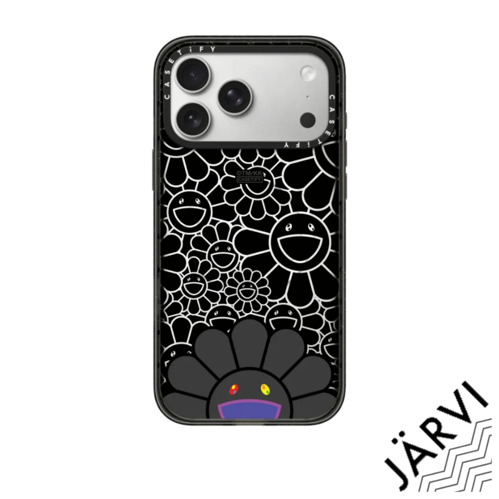 [ส่งด่วน/พร้อมส่ง][ใส่ชื่อ] CASETiFY | SMILE (BLACK) PHONE CASE [MURAKAMI] #For iPhone Samsung #แท้