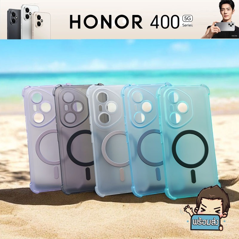 **ส่งเร็วส่งจากไทย** เคส TPU ยางใสกันรอยเลนส์กล้อง พร้อมแม่เหล็ก สำหรับ Honor 400 และ 400 Pro - รูปที่ 4