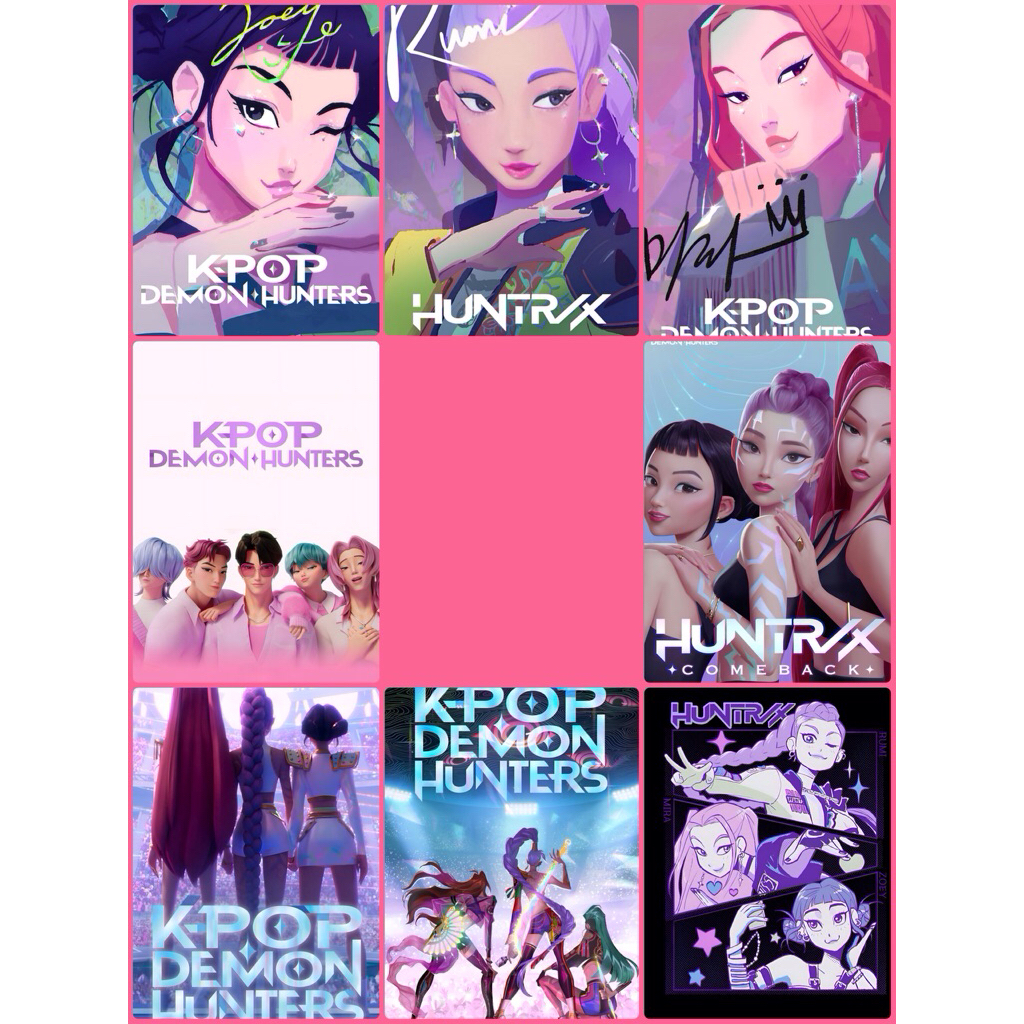 โปสเตอร์ หนังอนิเมะ K - POP Demon Hunter ขนาด 11.5 x 16.5 นิ้ว (A3)