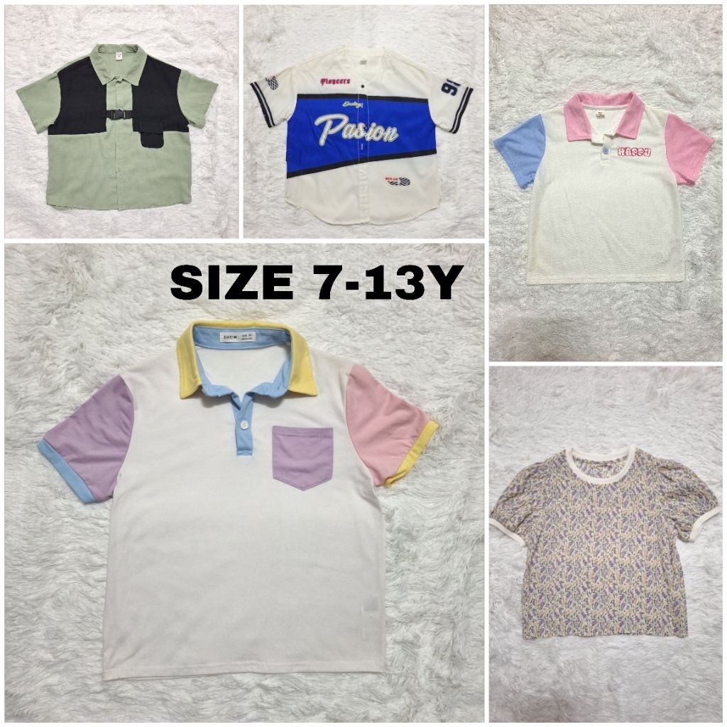 (Size7-13Y)เสื้อผ้าเด็กผู้หญิง เสื้อผ้าเด็กผู้ชาย แบรนด์shein มือสอง