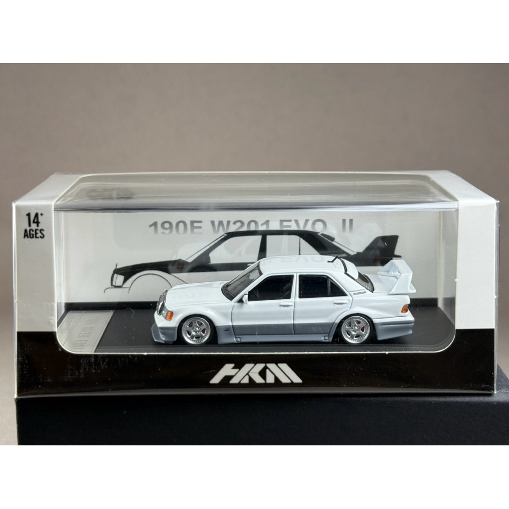 🔹Mercedes Benz 190E W201 EVO II Scale 1:64 ยี่ห้อ HKM
