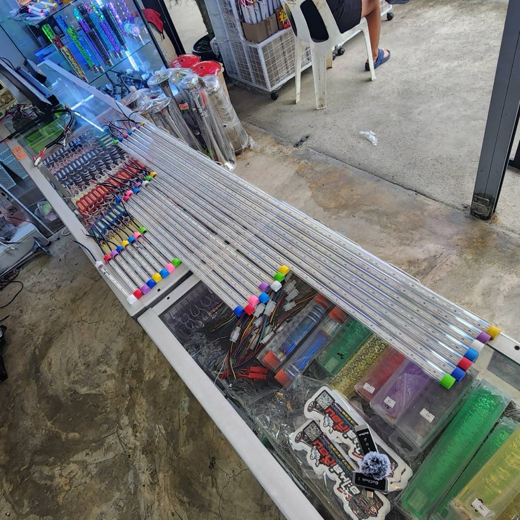 ไฟยายน้อย24Vยาว17-60-120cm. ไฟ36w (นีออนแบนใส)#ไฟนีออน